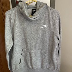 NIKE grey gray hooded sweatshirt hoodie